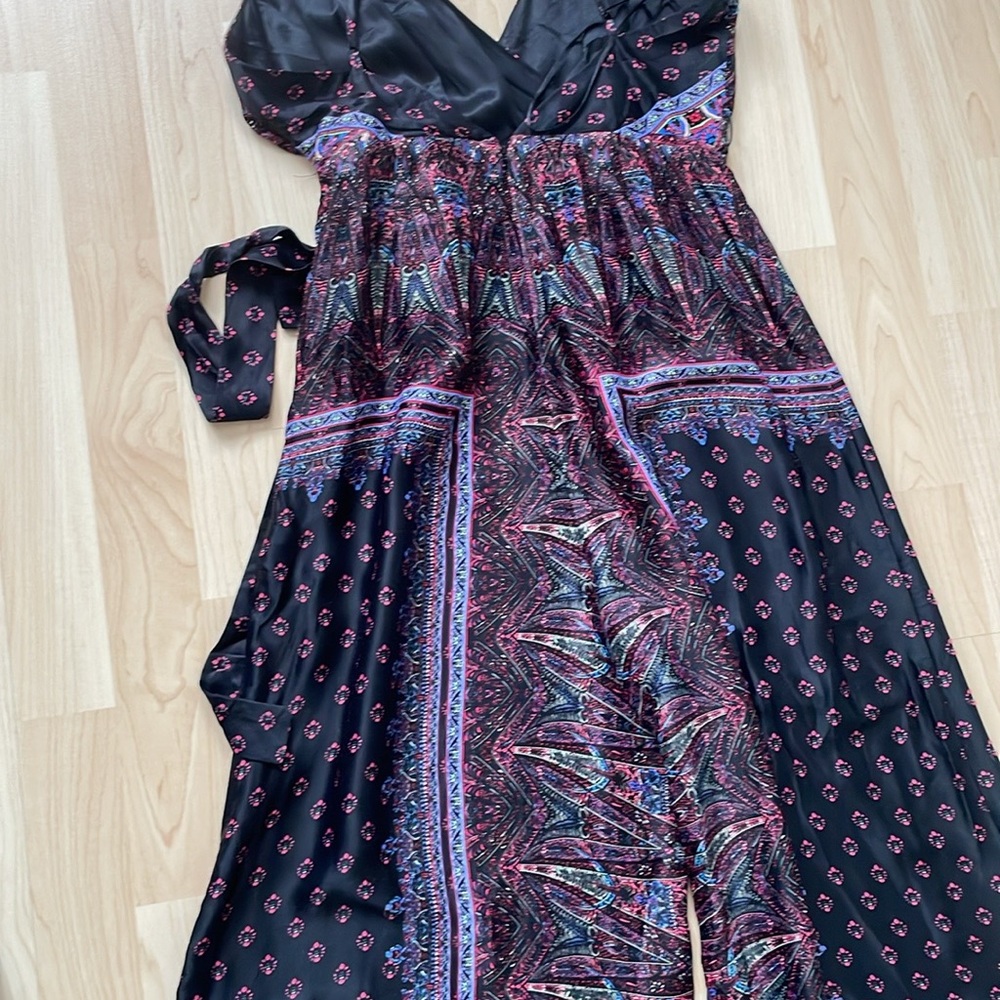Free People Cabbage Rose wide leg jumpsuit, size US 6 - Picture 7 of 13